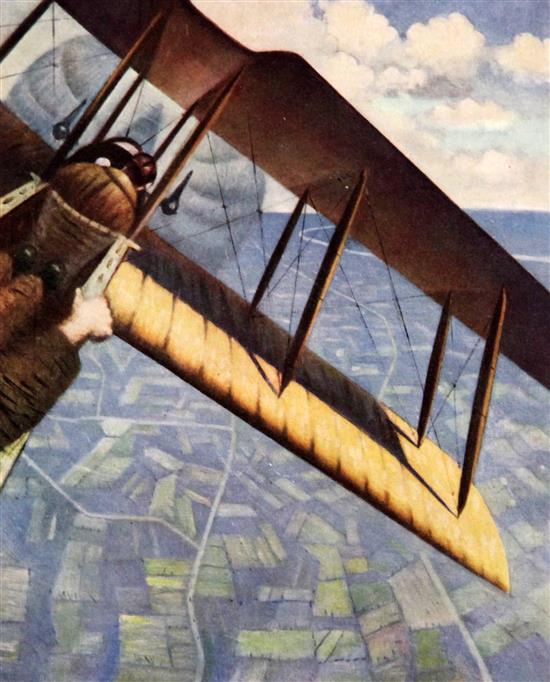 Christopher Richard Wynne Nevinson (1889-1946) The Great War Fourth Year 1918, with signed colour plate Banking overall 11.5 x 9in.